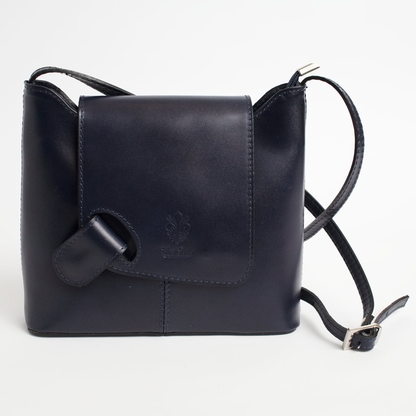 Cascino Black Italian Leather Cross Body Bag Solo Perché Bags