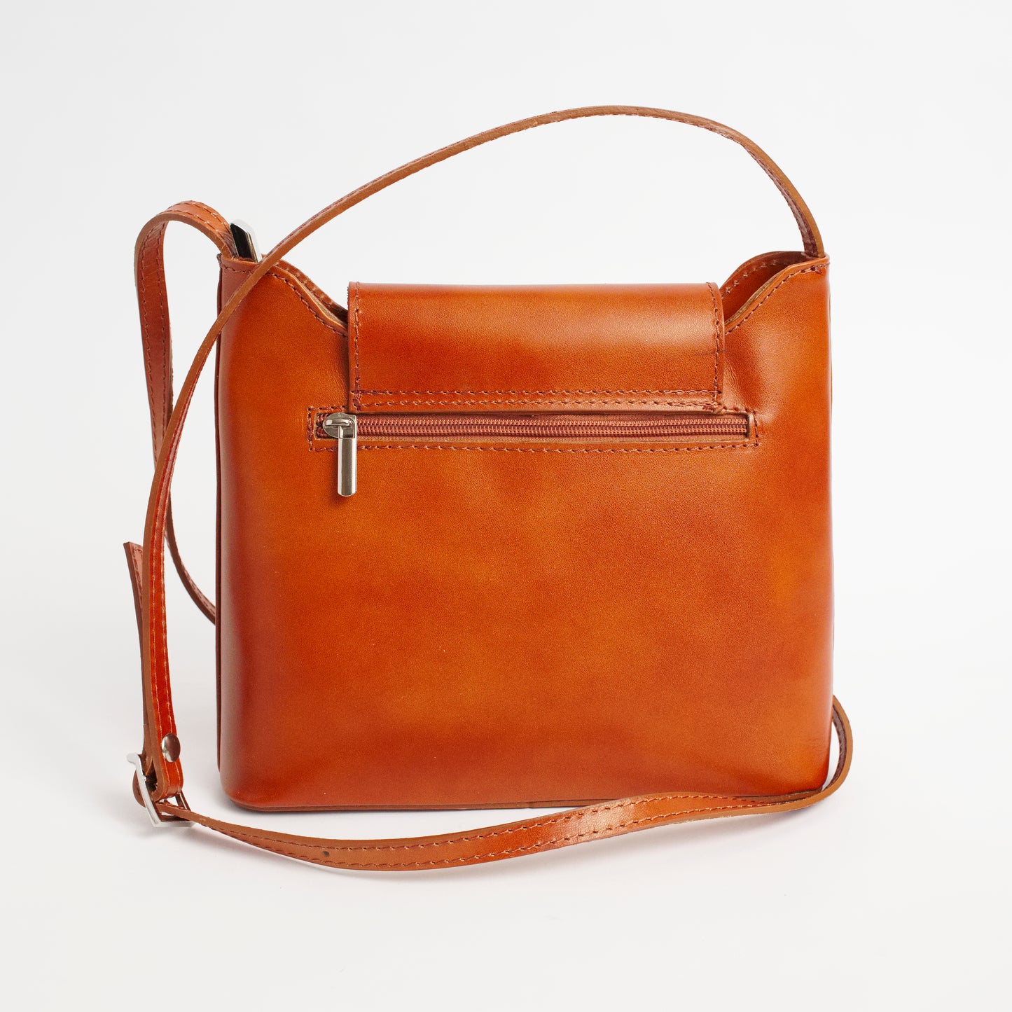 Cascino Tan Italian Leather Cross Body Bag Solo Perché Bags
