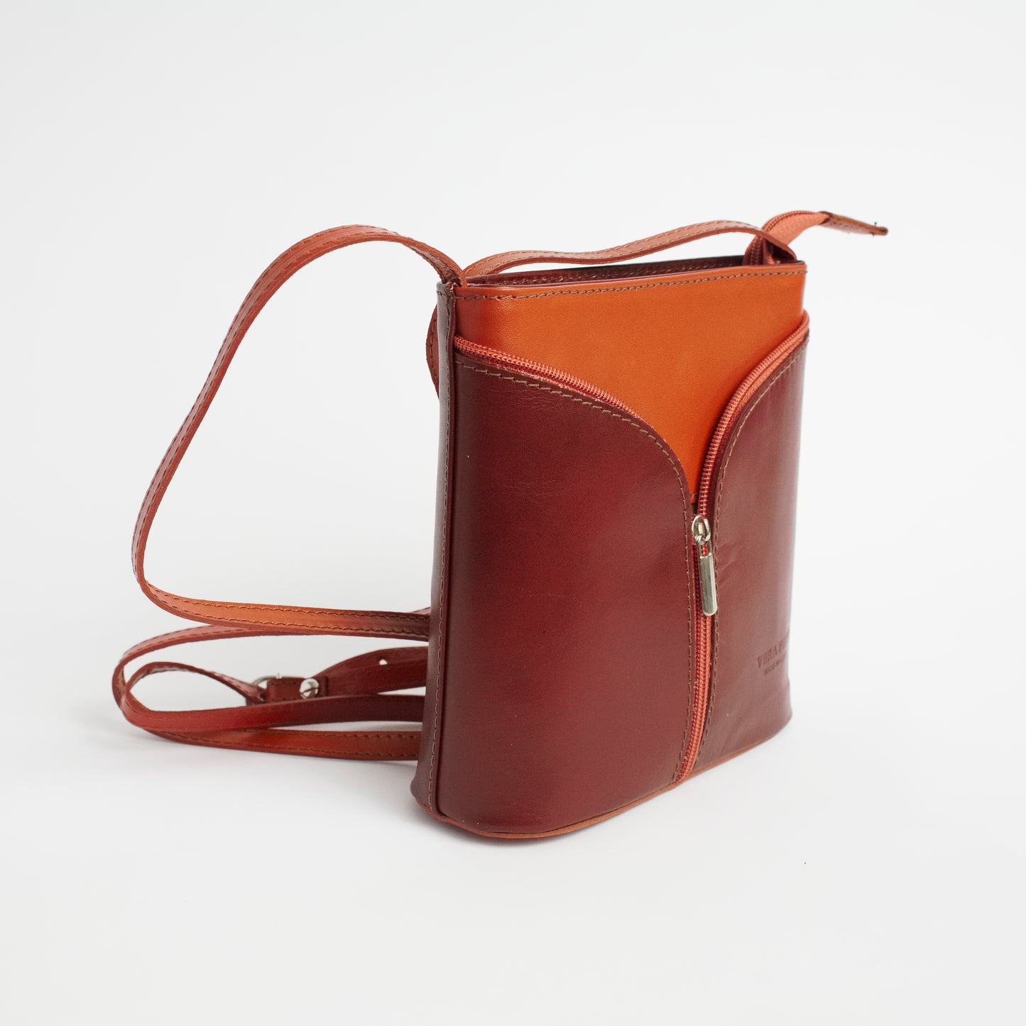 Uzzano Brown Tan Italian Leather Cross Body Bag Solo Perché Bags