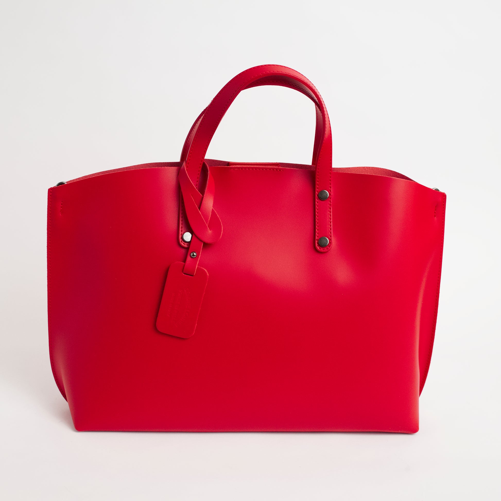 Pescara Red Italian Leather Handbag Solo Perché Bags