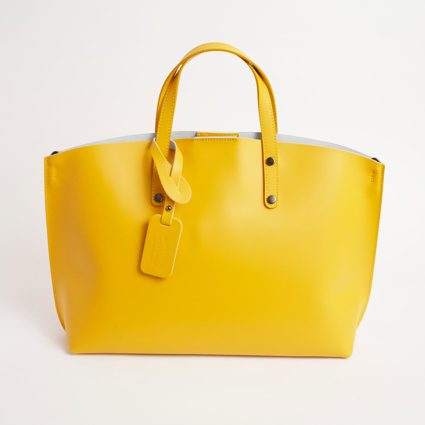 Pescara Yellow Italian Leather Handbag Solo Perché Bags