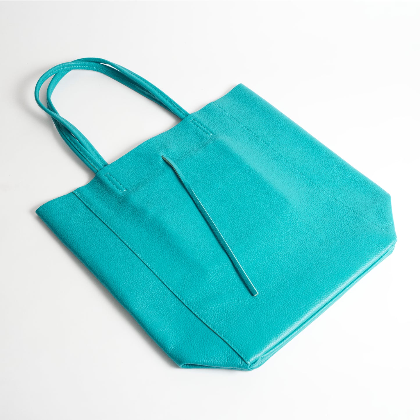 Venezia Teal Italian Leather Shoulder Tote Solo Perché Bags